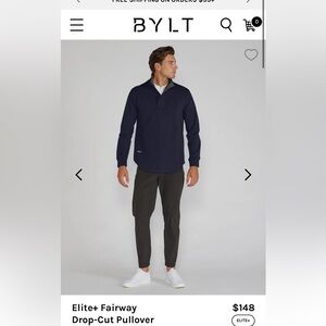BYLT Basics Navy Elite+ Fairway Pullover